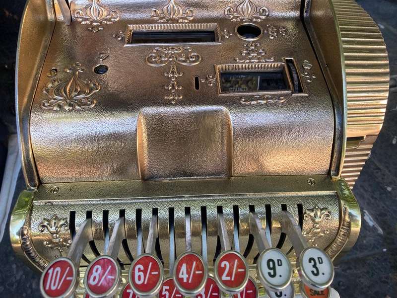 Original Brass National Cash Register ( Fully Restored )
