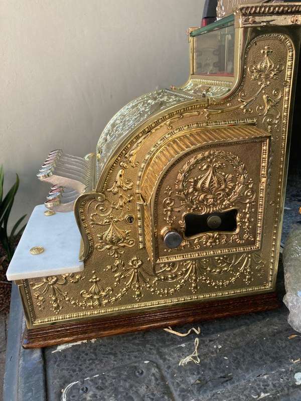 Original Brass National Cash Register ( Fully Restored )