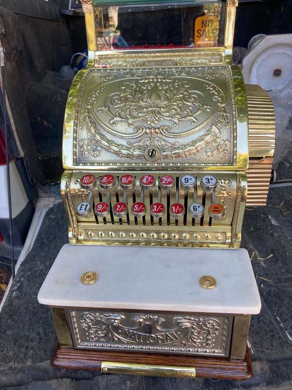 Original Brass National Cash Register ( Fully Restored )