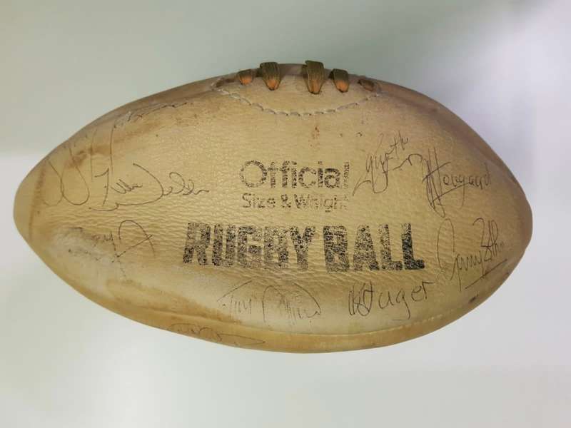 Rugby : Genuine Top Seed Leather Rugby Ball