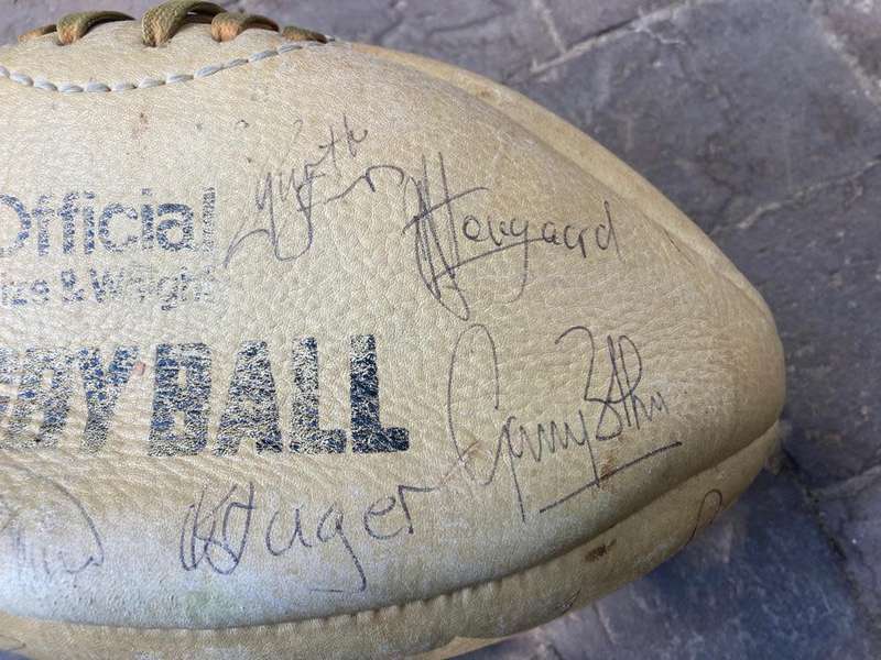 Rugby : Genuine Top Seed Leather Rugby Ball
