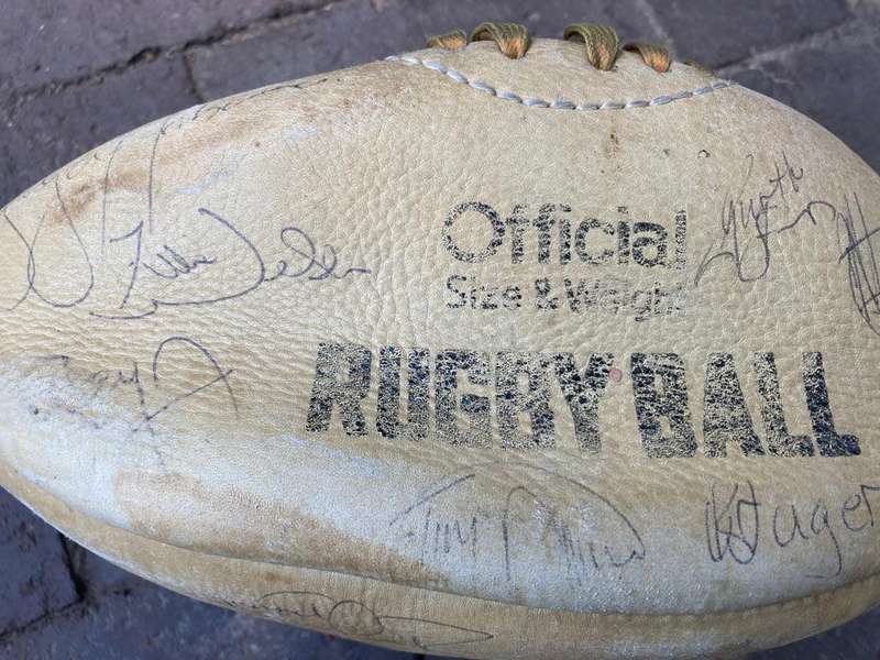 Rugby : Genuine Top Seed Leather Rugby Ball