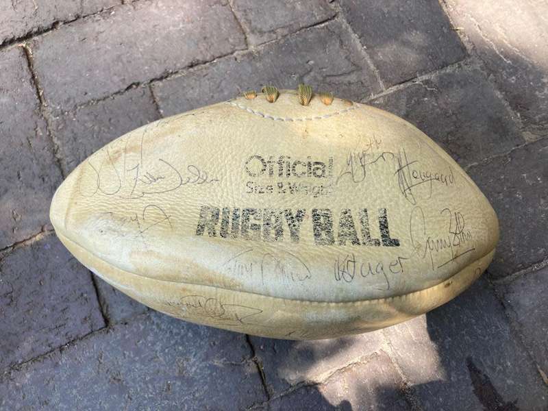 Rugby : Genuine Top Seed Leather Rugby Ball