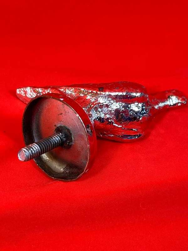 Vintage Chrome Pigeon Car Hood Ornament