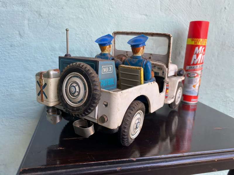 Japanese Tinplate Police Jeep