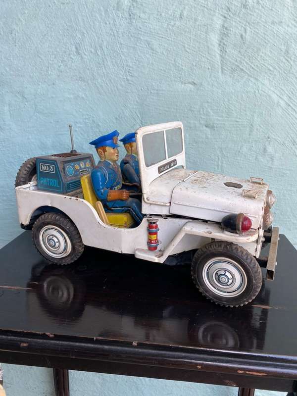 Japanese Tinplate Police Jeep