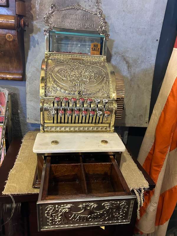 Original Brass National Cash Register ( Fully Restored )