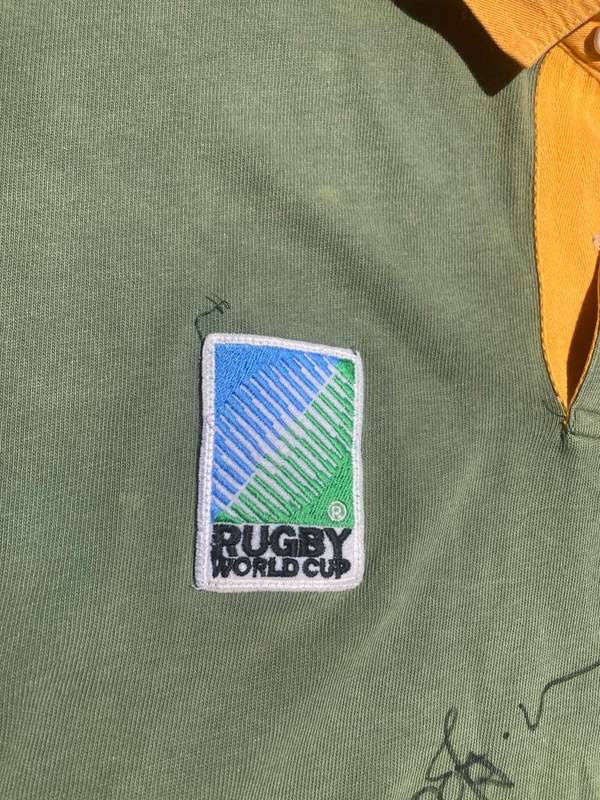 Springbok Jersey : 1995 Worldcup supporters jersey Signed by Joost