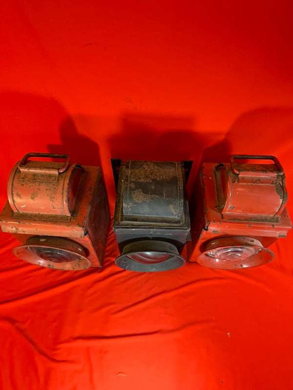 3 Railway Lanterns in good condition