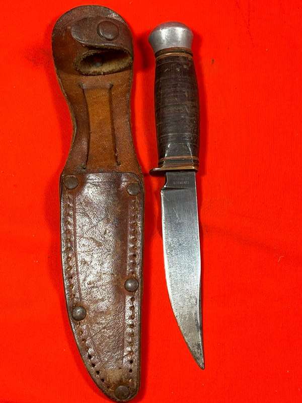 Rare German Solingen Dagger in Leather Sheath