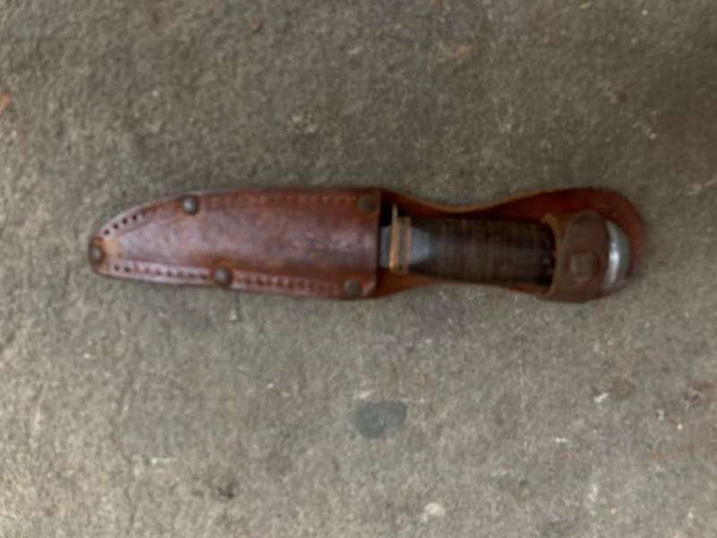 Rare German Solingen Dagger in Leather Sheath