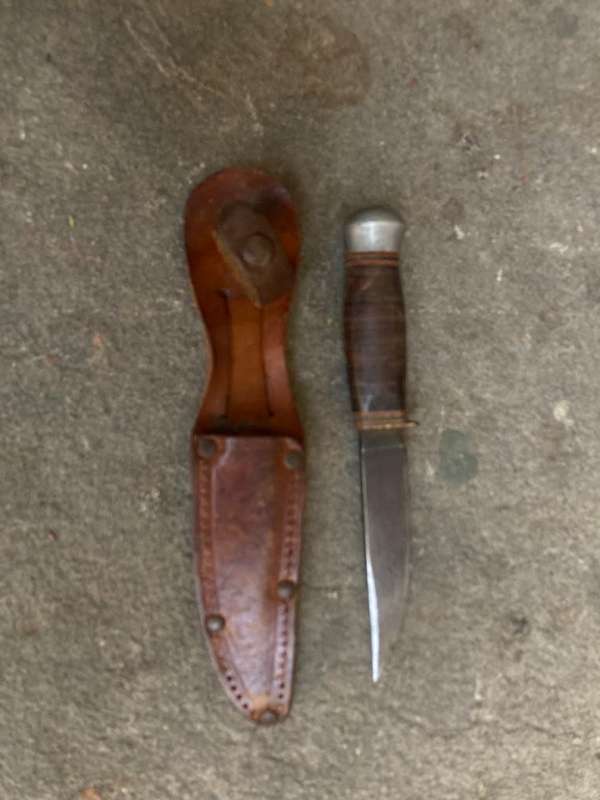 Rare German Solingen Dagger in Leather Sheath