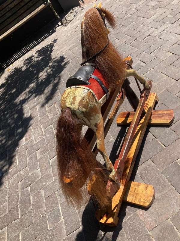 Rare Victorian Lines Bros. Rocking Horse ( 90 x 80 x 40cm )