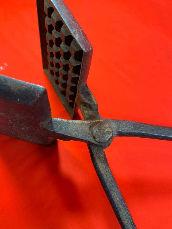 Vintage Cast Iron Waffle Pan