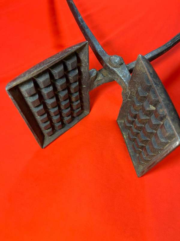 Vintage Cast Iron Waffle Pan