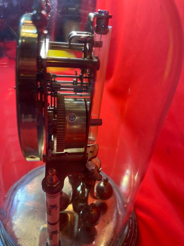 German Kundo Clock with Glass Dome ( Working )