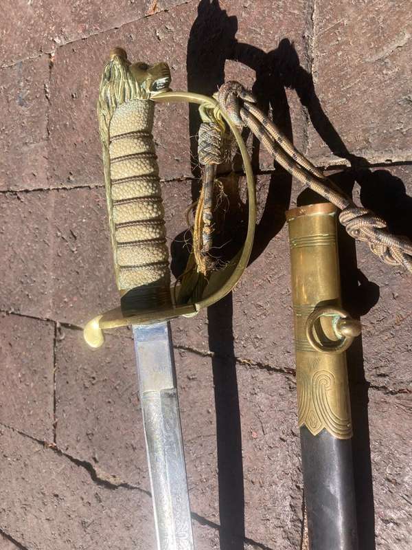 British Naval Sword blade by Grieves ( 95 cm )