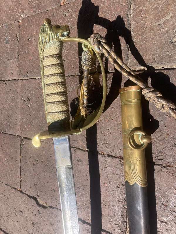 British Naval Sword blade by Grieves ( 95 cm )