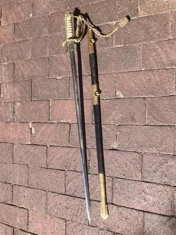 British Naval Sword blade by Grieves ( 95 cm )