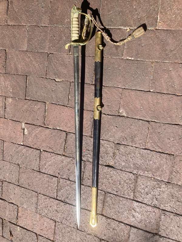 British Naval Sword blade by Grieves ( 95 cm )
