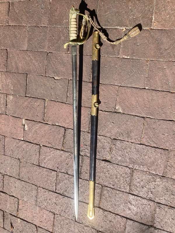 British Naval Sword blade by Grieves ( 95 cm )