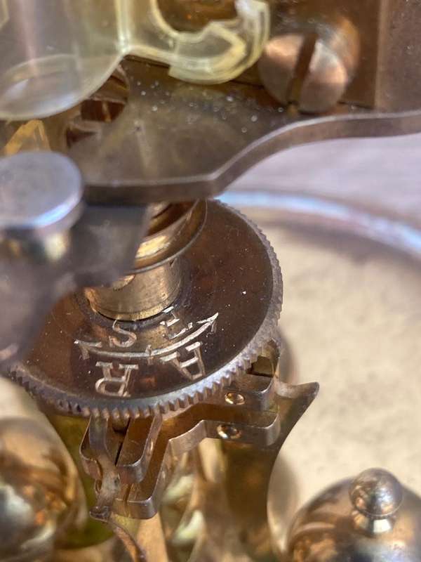 German Kundo Clock with Glass Dome ( Working )