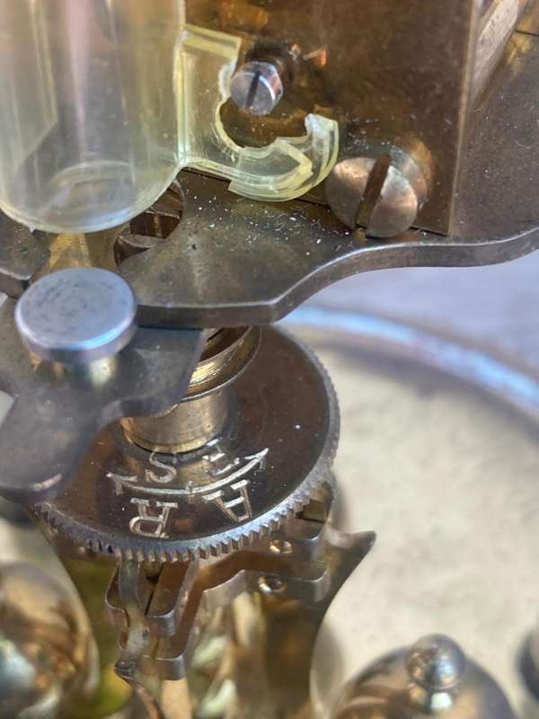 German Kundo Clock with Glass Dome ( Working )