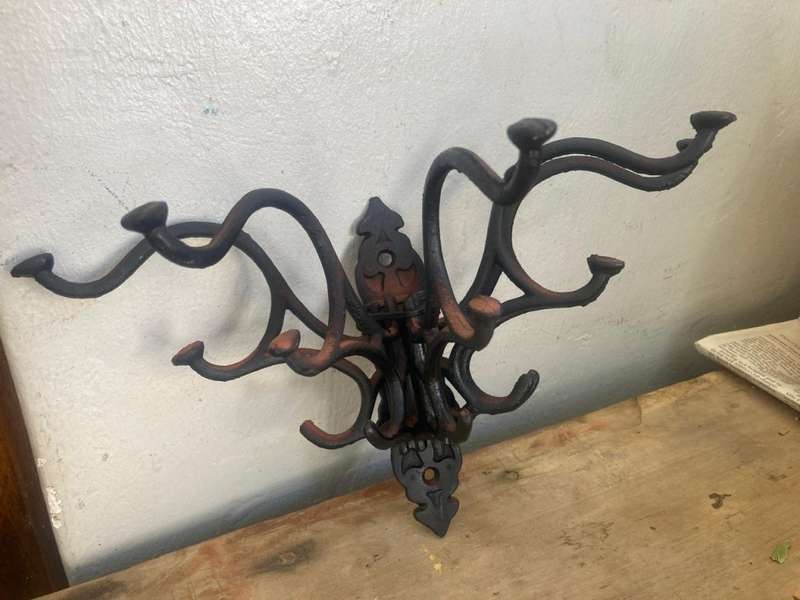 Original Cast Iron Wall Coat Rack