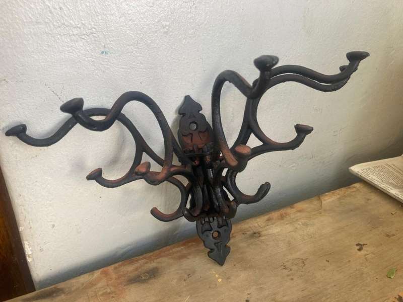 Original Cast Iron Wall Coat Rack