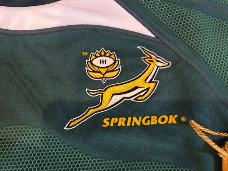 Rugby: Springbok Players Jersey no 7 plus pennant , program
