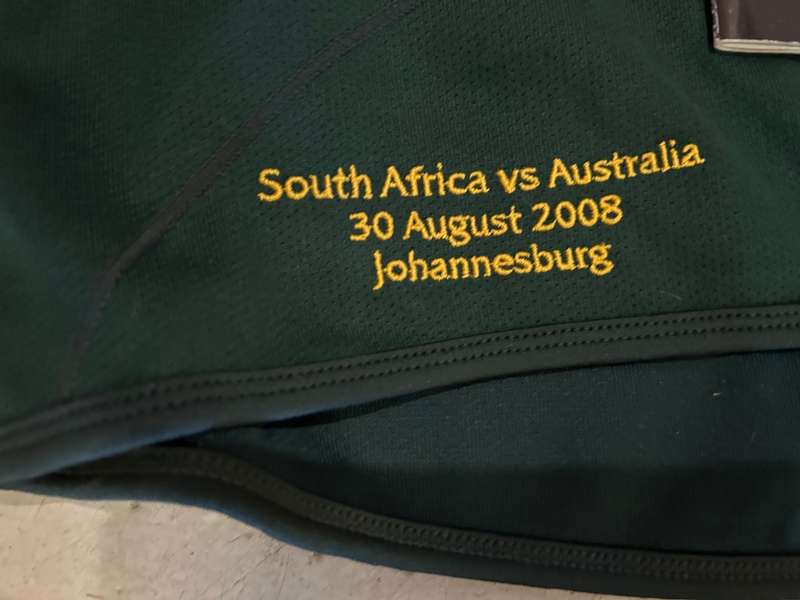 Rugby: Springbok Players Jersey no 7 plus pennant , program