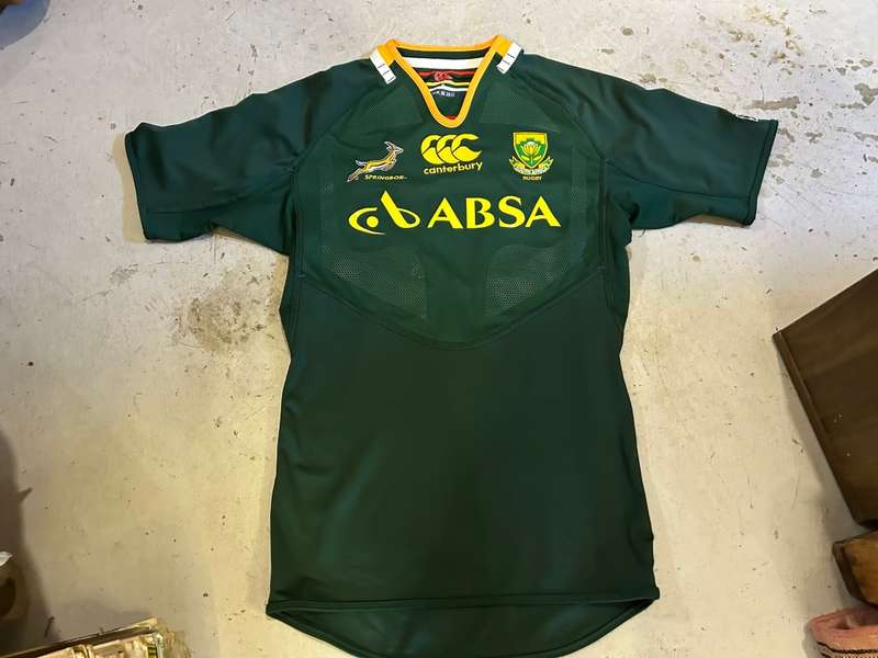 Rugby: Springbok Players Issue Jersey no 12