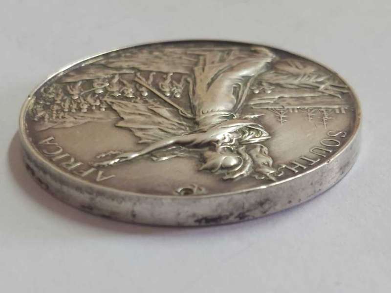 Boer War Silver Medal. Cpl AE Bradshaw , RAMG