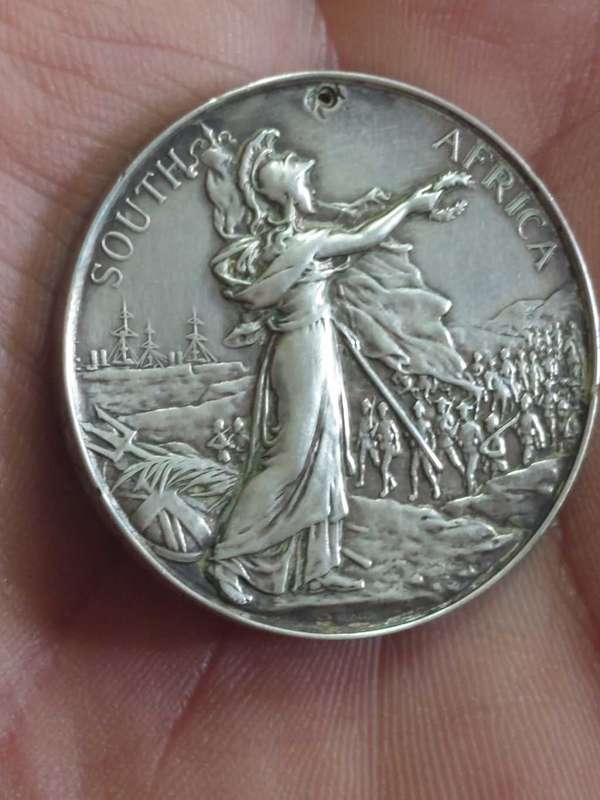 Boer War Silver Medal. Cpl AE Bradshaw , RAMG