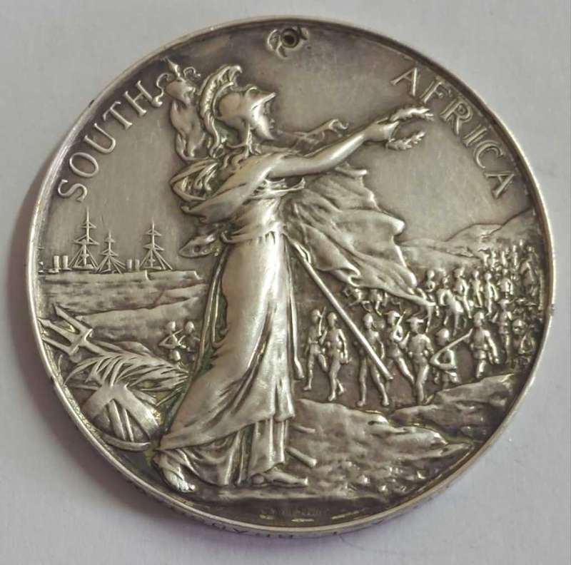 Boer War Silver Medal. Cpl AE Bradshaw , RAMG
