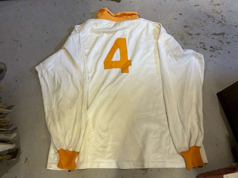 Rugby: Rare White Springbok Jersey no 4 , 1980`s