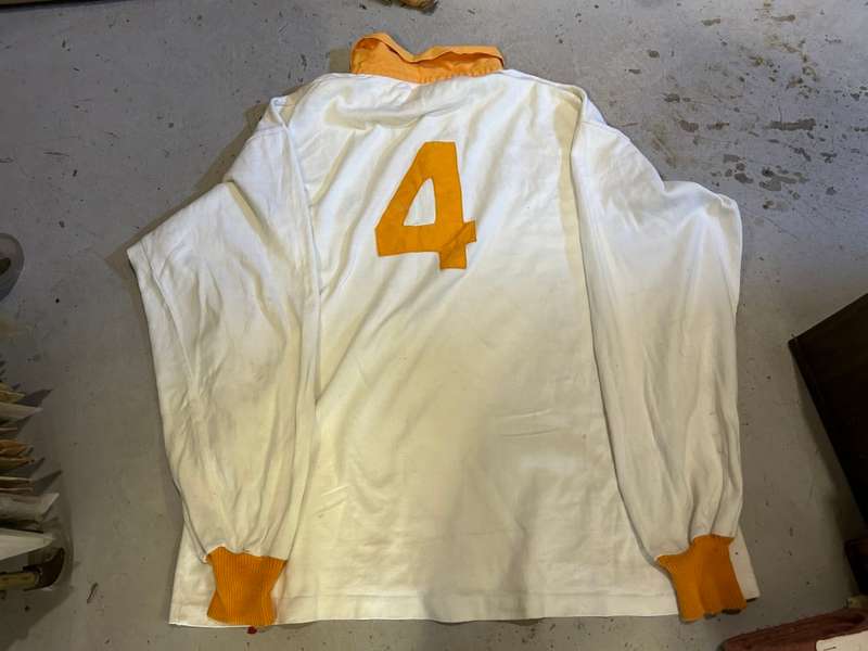 Rugby: Rare White Springbok Jersey no 4 , 1980`s