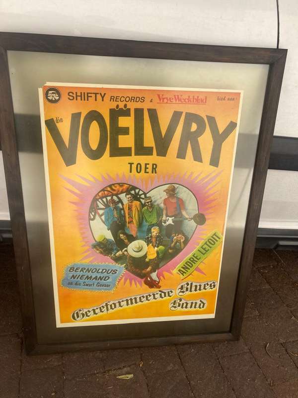 Rare Original Framed Poster of the Voelvry Toer ( 82 x 63 cm )