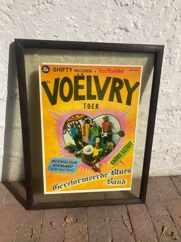 Rare Original Framed Poster of the Voelvry Toer ( 82 x 63 cm )