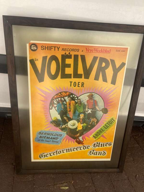 Rare Original Framed Poster of the Voelvry Toer ( 82 x 63 cm )