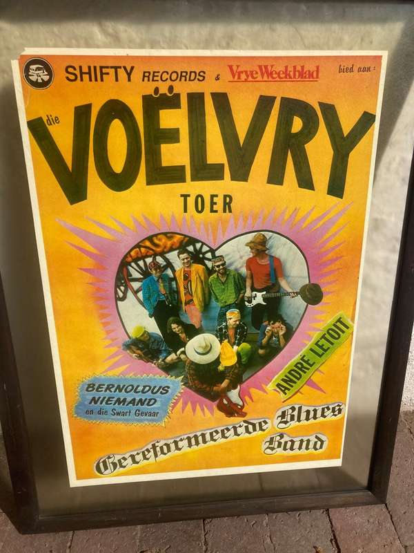 Rare Original Framed Poster of the Voelvry Toer ( 82 x 63 cm )