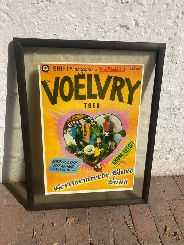 Rare Original Framed Poster of the Voelvry Toer ( 82 x 63 cm )