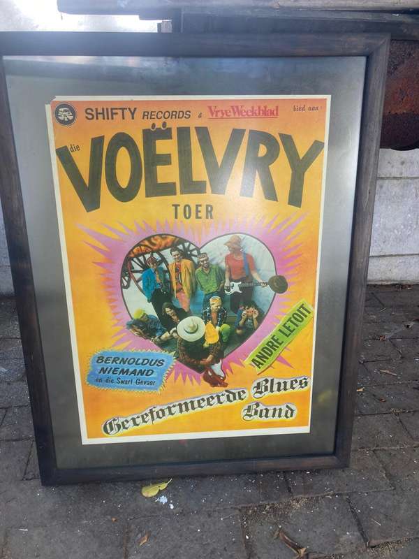 Rare Original Framed Poster of the Voelvry Toer ( 82 x 63 cm )