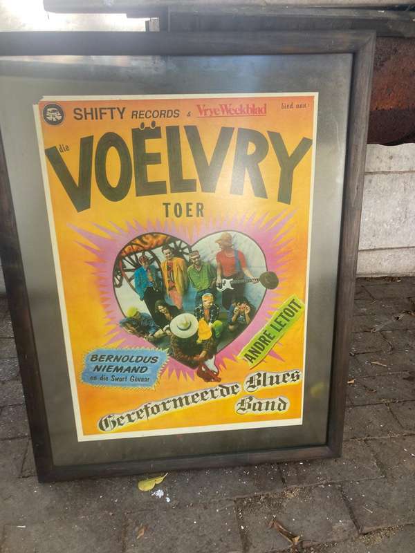 Rare Original Framed Poster of the Voelvry Toer ( 82 x 63 cm )