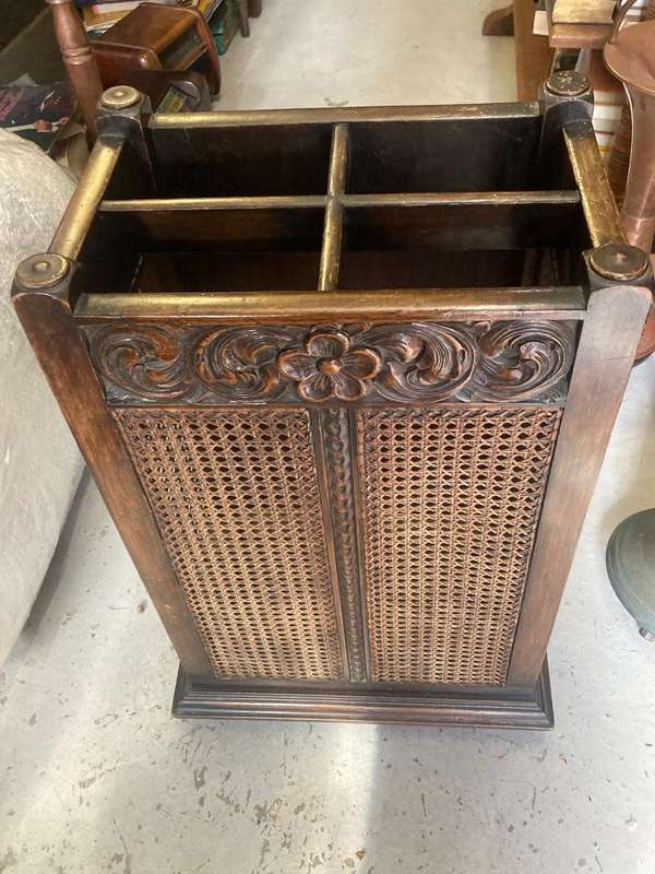 Mahogany Umbrella Stand ( 48 x 30 x 75 cm )