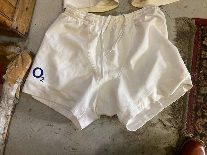 Rugby: England Players Jersey plus pants no 6