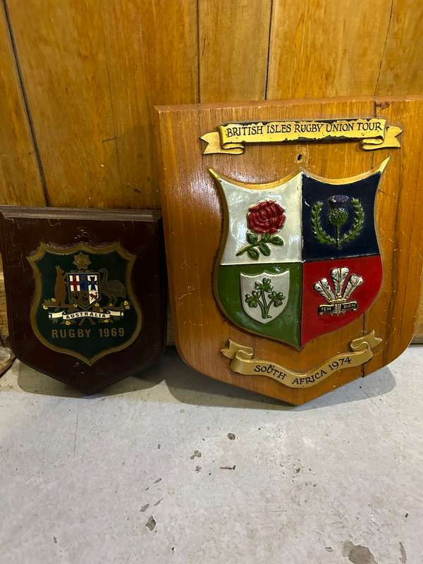 Rugby: Two Vintage Tour Badges, Lions 1974 and Australia 1969