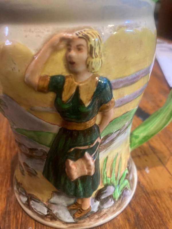 Africana: Sarie Marais Crown Devon Musical Jug , Working, 1936