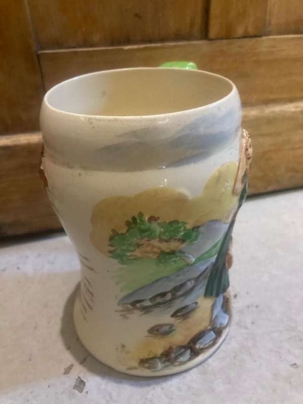 Africana: Sarie Marais Crown Devon Musical Jug , Working, 1936
