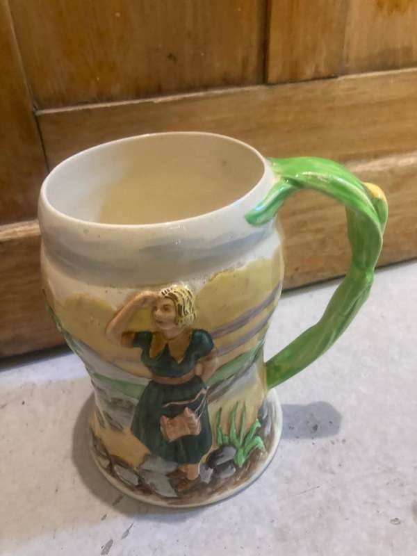 Africana: Sarie Marais Crown Devon Musical Jug , Working, 1936